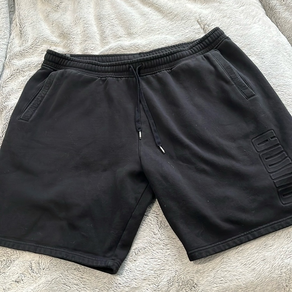 Puma Black XXL Fleece Athletic Shorts